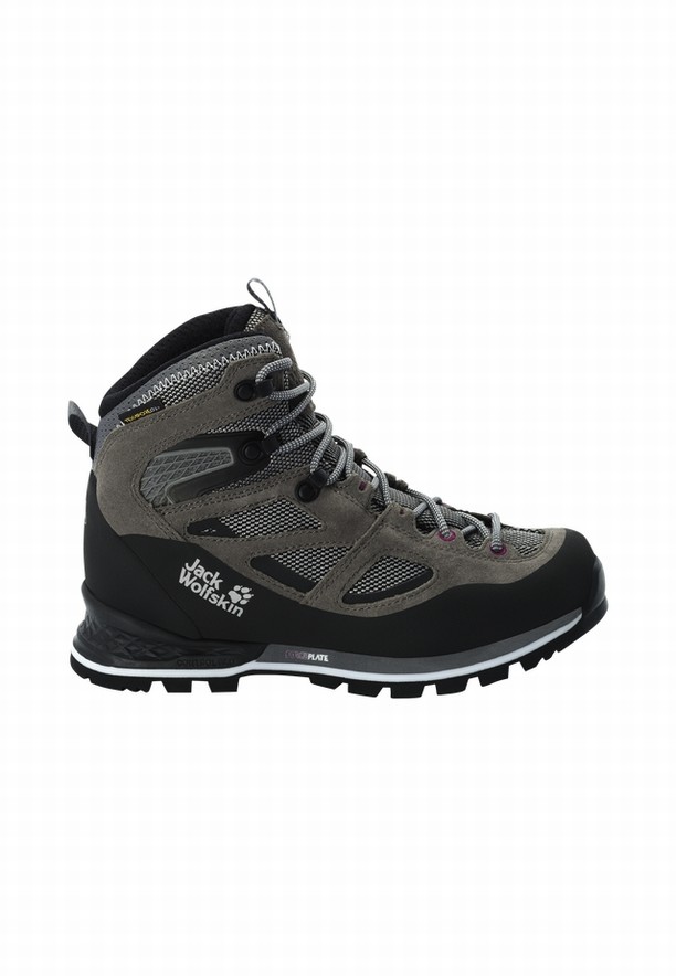 Jack Wolfskin Force Crest Texapore Mid Wandelschoenen Dames Grijs | 38255007