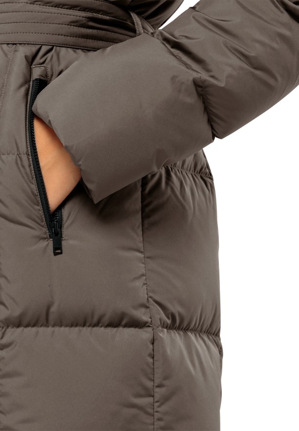 Jack Wolfskin Frozen Lake Donzen Jassen Dames Koffie | 78480391