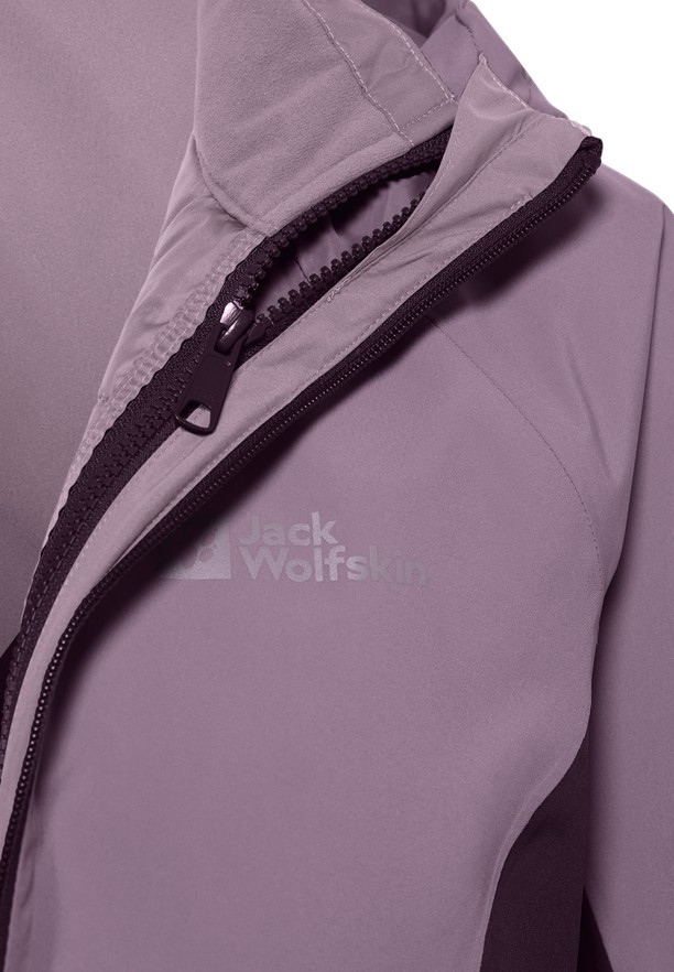 Jack Wolfskin Glaabach 3in1 Jassen Dames Paars | 57765670