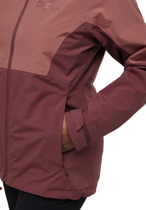 Jack Wolfskin Glaabach 3in1 Jassen Dames Rood | 36677396