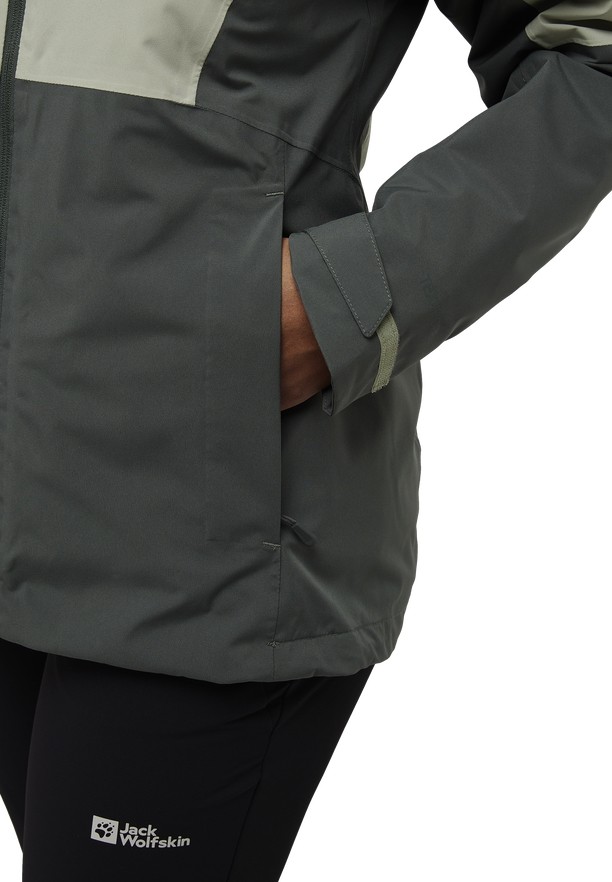 Jack Wolfskin Glaabach 3in1 Jassen Dames Grijs | 34671324