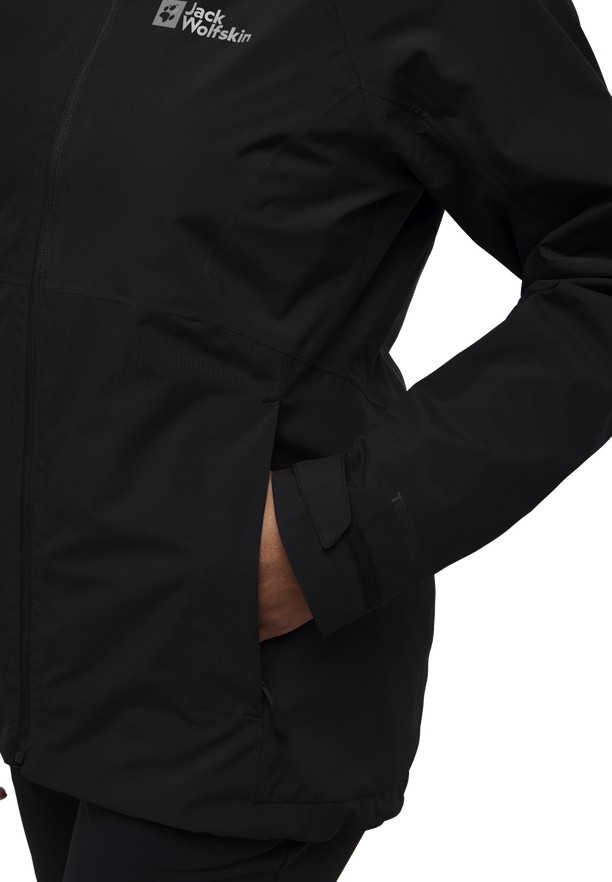 Jack Wolfskin Glaabach 3in1 Jassen Dames Zwart | 87505031