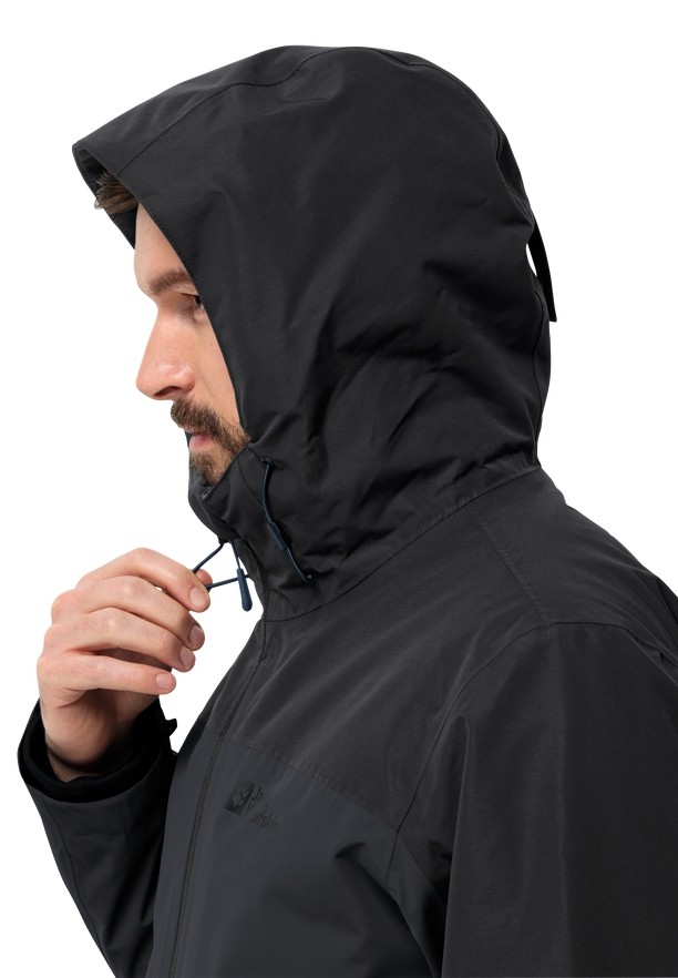 Jack Wolfskin Glaabach 3in1 Jassen Heren Zwart | 80459115
