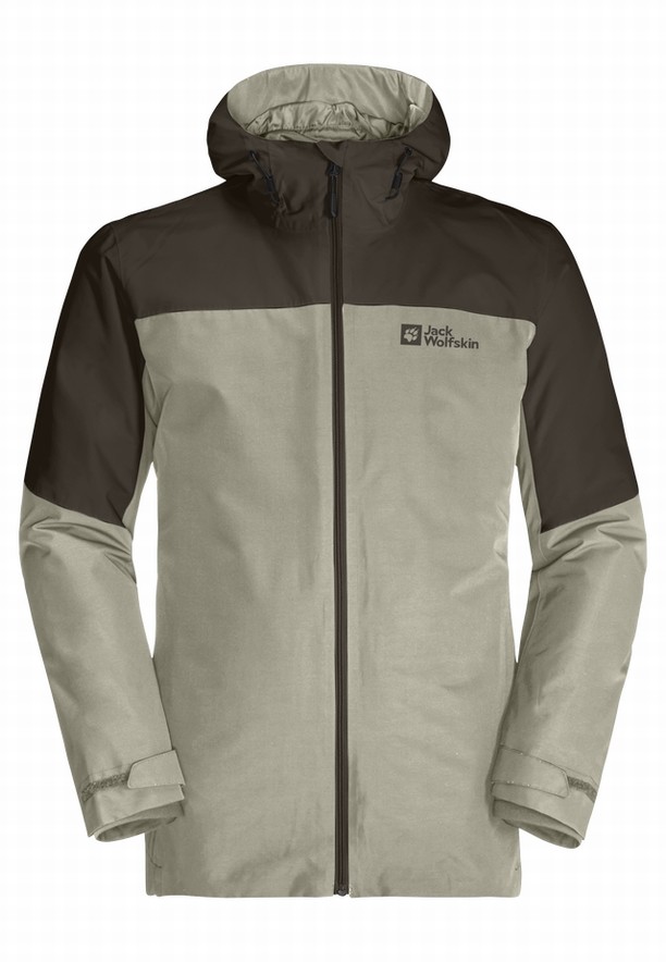Jack Wolfskin Glaabach 3in1 Jassen Heren Grijs | 94789562
