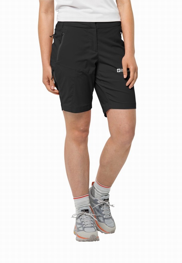 Jack Wolfskin Glastal Korte Broek Dames Zwart | 29395902