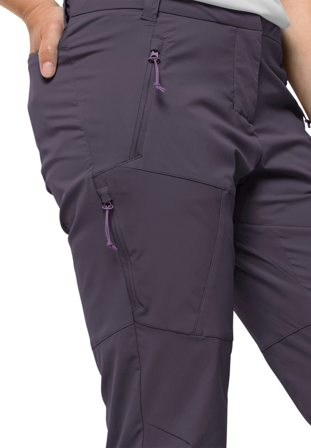 Jack Wolfskin Glastal Wandelbroeken Dames Paars | 87064038