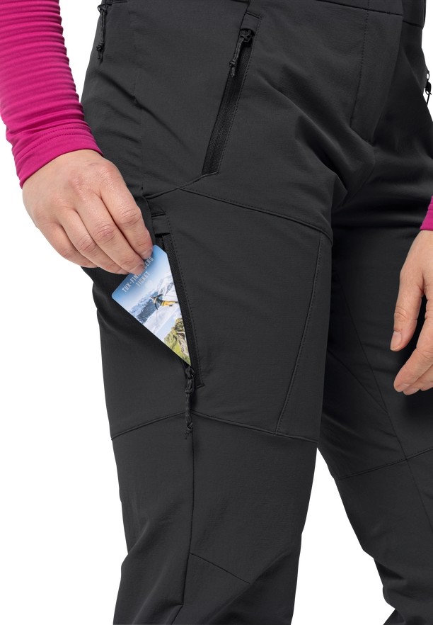 Jack Wolfskin Glastal Winter Broek Dames Zwart | 96668084