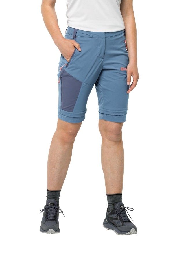 Jack Wolfskin Glastal Zip Away Wandelbroeken Dames Blauw | 17445056