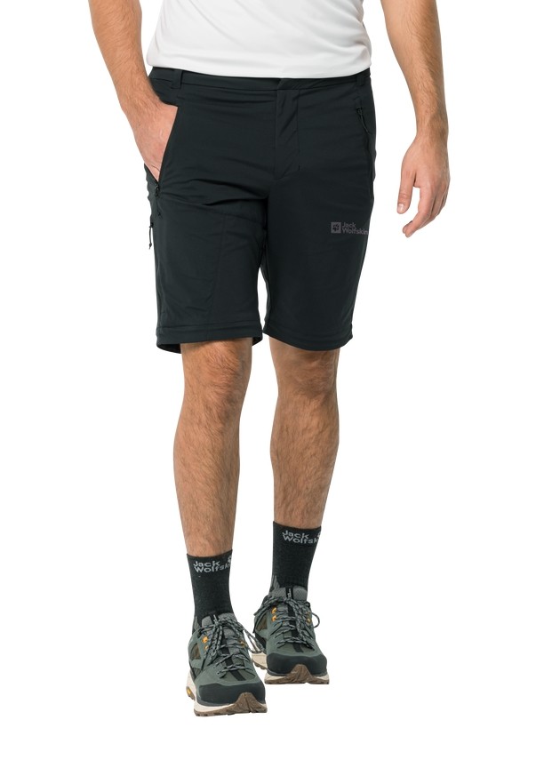 Jack Wolfskin Glastal Zip Away Wandelbroeken Heren Zwart | 62749296