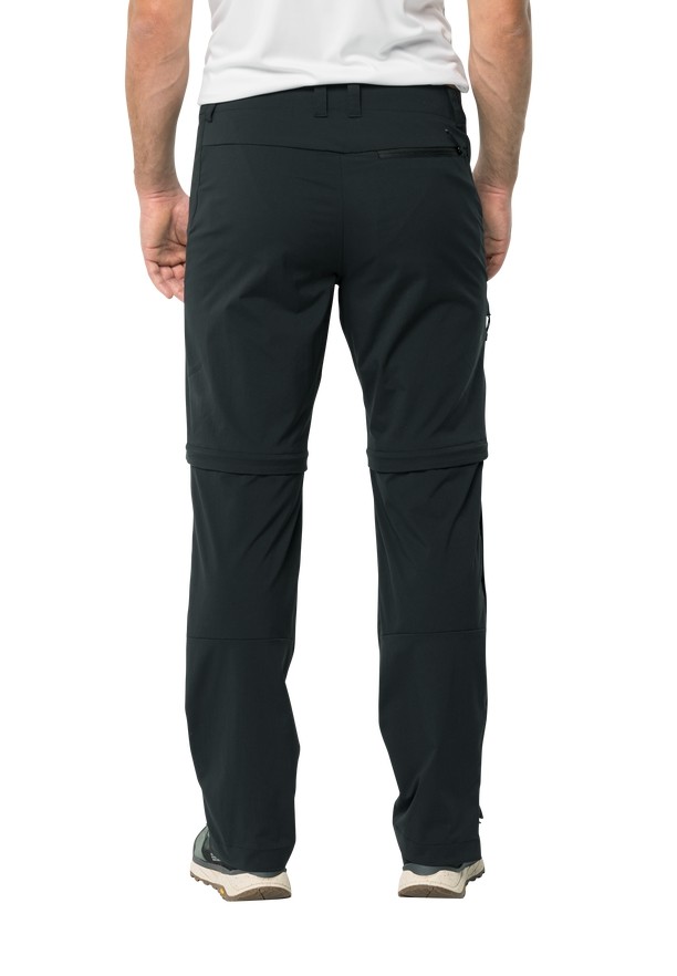 Jack Wolfskin Glastal Zip Away Wandelbroeken Heren Zwart | 62749296