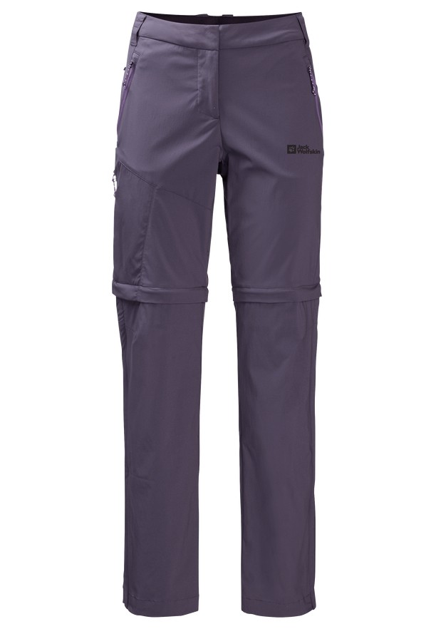 Jack Wolfskin Glastal Zip Away Wandelbroeken Dames Paars | 37005562