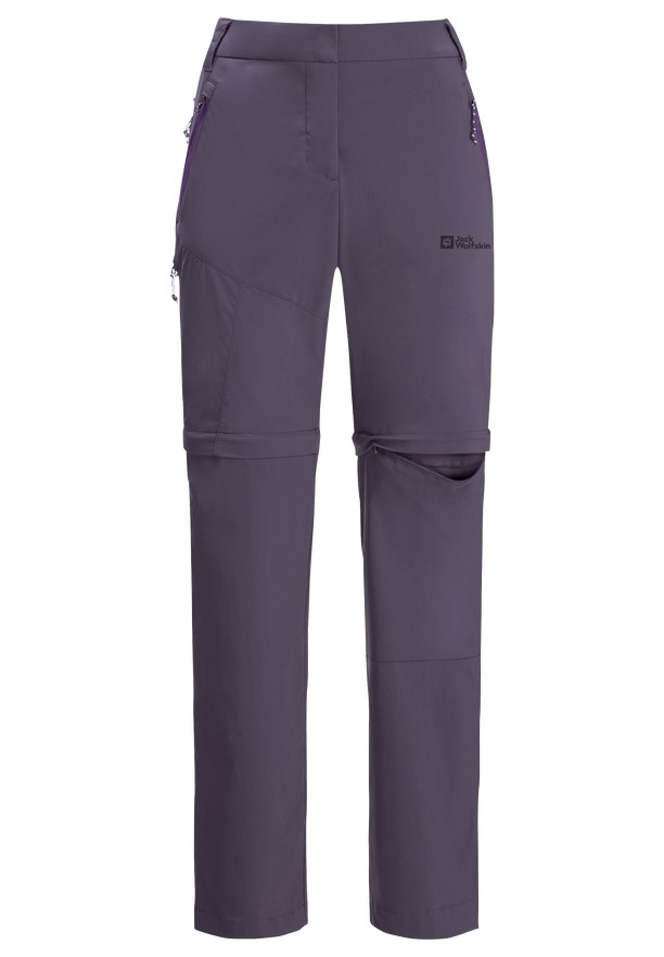 Jack Wolfskin Glastal Zip Away Wandelbroeken Dames Paars | 37005562