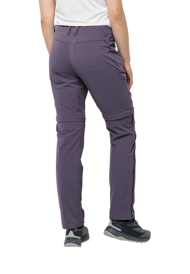 Jack Wolfskin Glastal Zip Away Wandelbroeken Dames Paars | 37005562