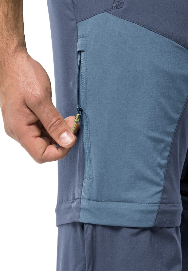 Jack Wolfskin Glastal Zip Away Wandelbroeken Heren Donkerblauw | 45307608