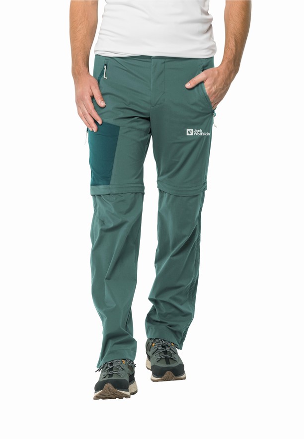 Jack Wolfskin Glastal Zip Away Wandelbroeken Heren Groen | 37929367