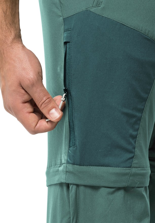 Jack Wolfskin Glastal Zip Away Wandelbroeken Heren Groen | 37929367