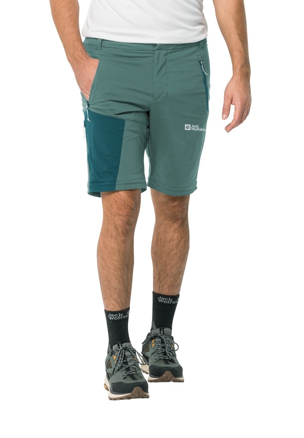 Jack Wolfskin Glastal Zip Away Wandelbroeken Heren Groen | 37929367