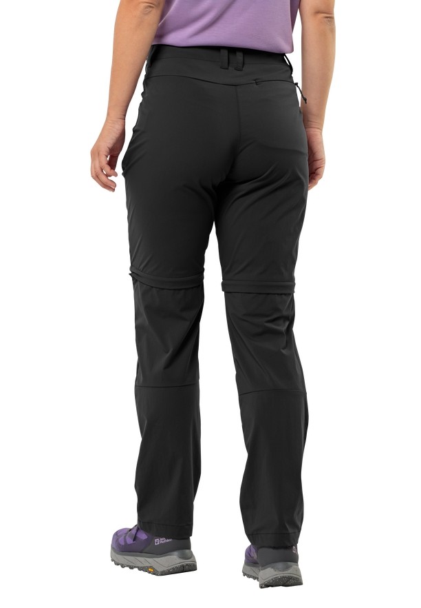 Jack Wolfskin Glastal Zip Off Wandelbroeken Dames Zwart | 22561809