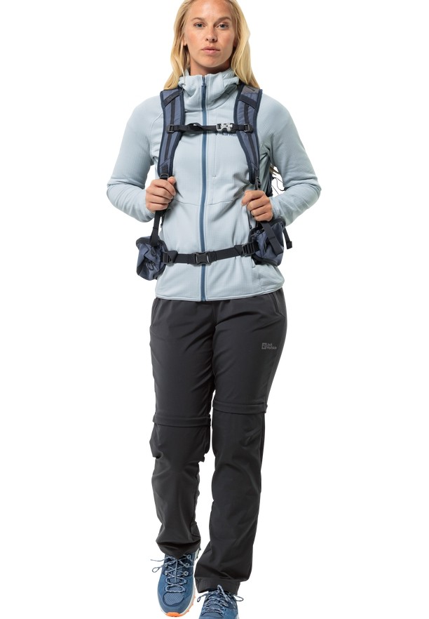 Jack Wolfskin Glastal Zip Off Wandelbroeken Dames Zwart | 22561809