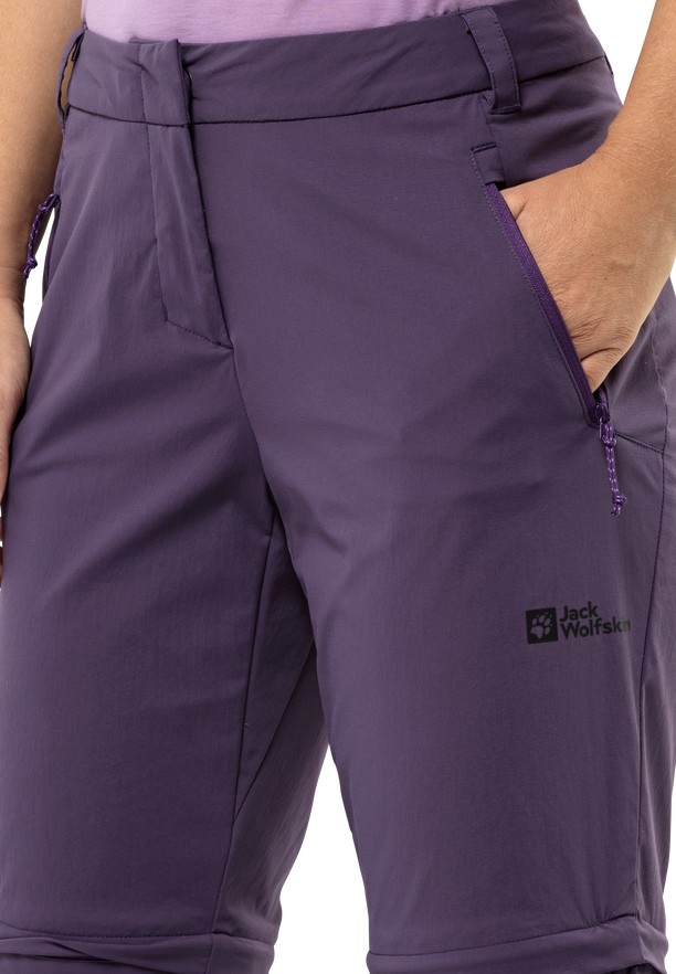 Jack Wolfskin Glastal Zip Off Wandelbroeken Dames Paars | 36721688