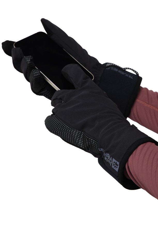Jack Wolfskin Gleams Handschoenen Dames Zwart | 56004144
