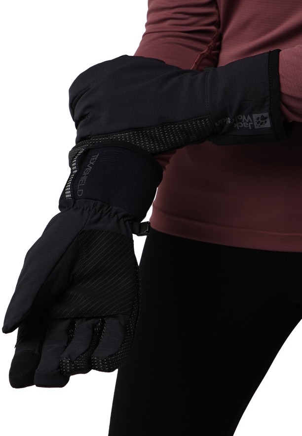 Jack Wolfskin Gleams Handschoenen Dames Zwart | 56004144