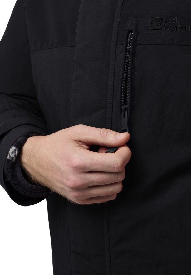 Jack Wolfskin Gletschersee Jassen Heren Zwart | 62006371