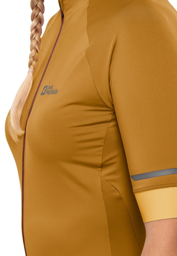 Jack Wolfskin Gravex Fz S/s W Bike T-shirts Dames Geel | 94012662