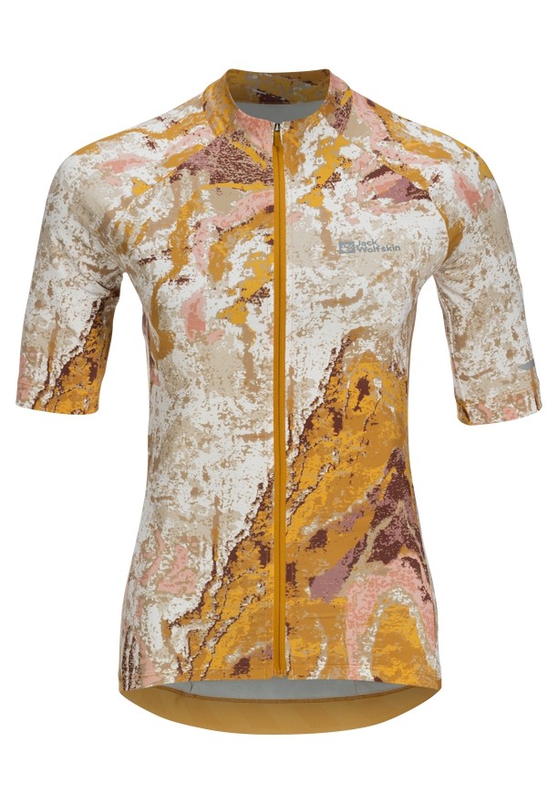 Jack Wolfskin Gravex Printed Fz S/s Overhemd Dames Bruin | 43863408