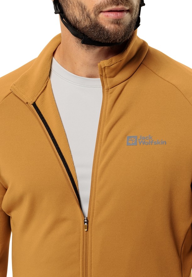 Jack Wolfskin Gravex Thermo Fz Fleece Jassen Heren Geel | 72188581