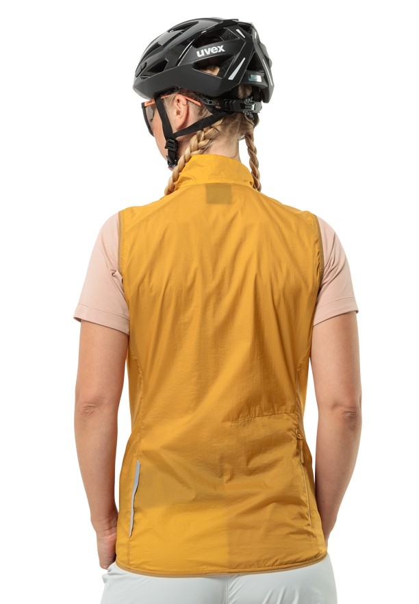 Jack Wolfskin Gravex Wind Vest Dames Geel | 33863127
