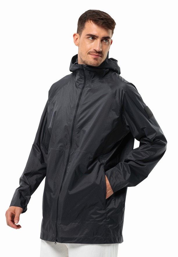 Jack Wolfskin Gutleut Regenjassen Heren Zwart | 99663890