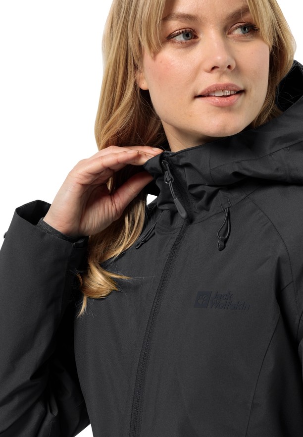 Jack Wolfskin Heidelstein Ins Winterjassen Dames Zwart | 83723406