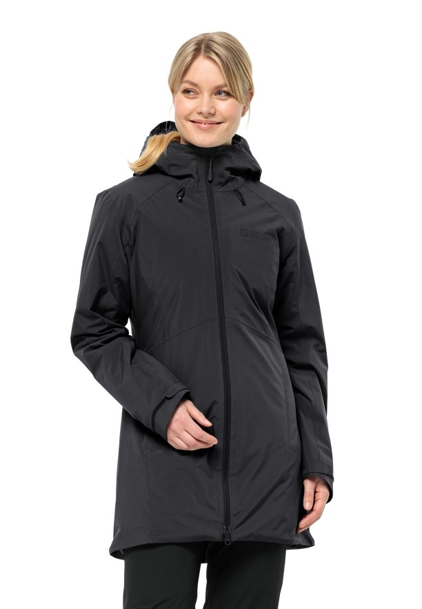 Jack Wolfskin Heidelstein Ins Winterjassen Dames Zwart | 83723406