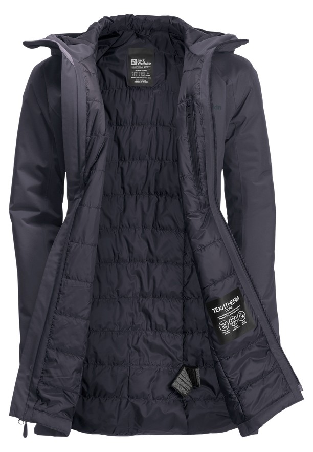 Jack Wolfskin Heidelstein Ins Winterjassen Dames Zwart | 87298028