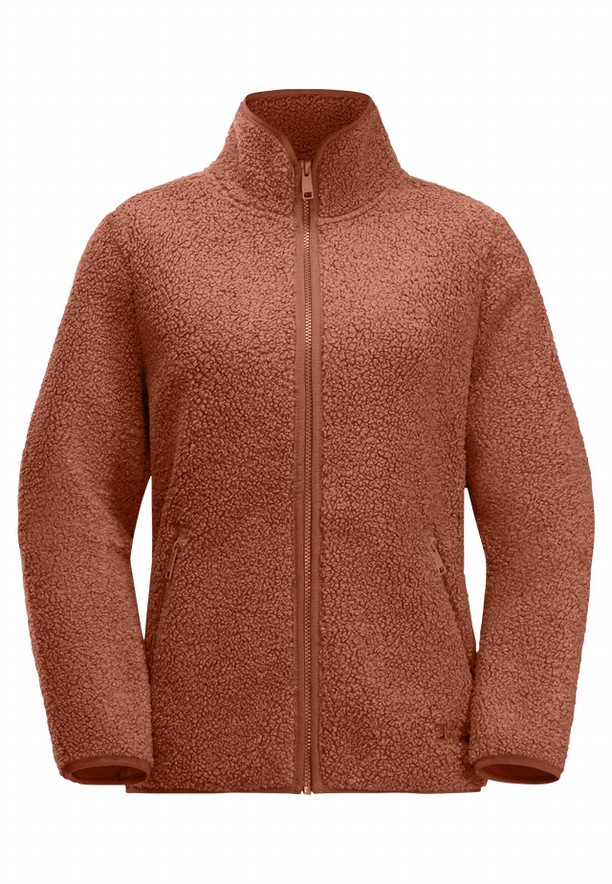 Jack Wolfskin High Curl Fleece Jassen Dames Rood | 16575844