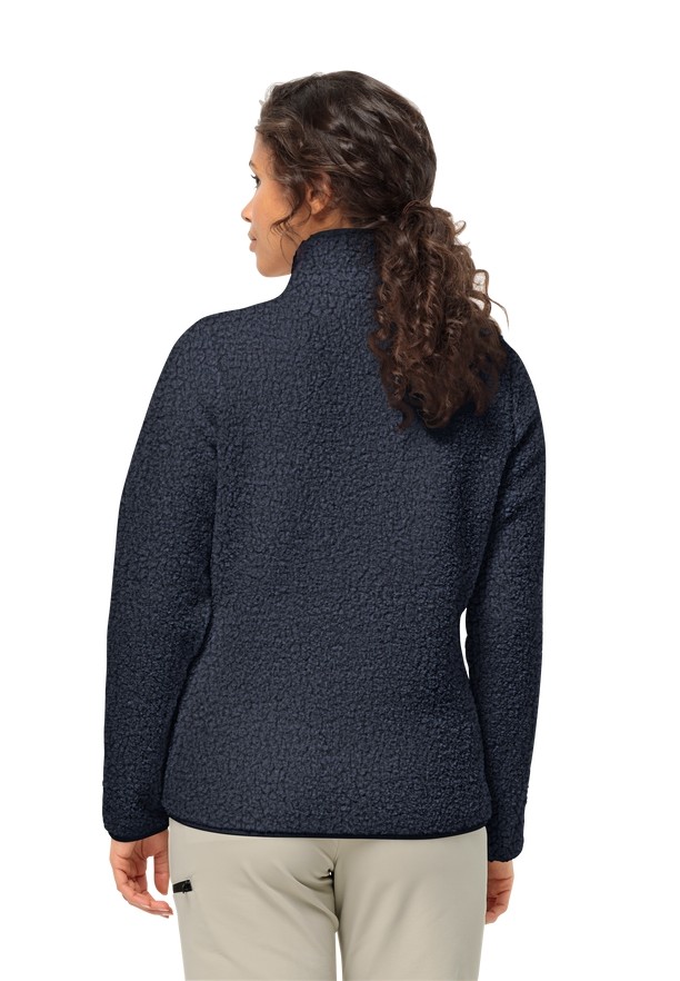 Jack Wolfskin High Curl Fleece Jassen Dames Donkerblauw | 60995160