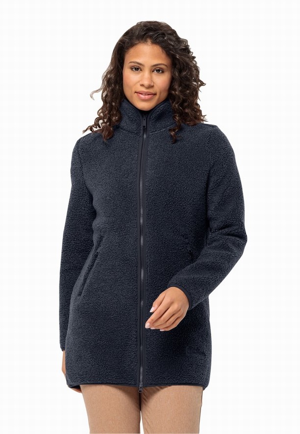 Jack Wolfskin High Curl Jassen Dames Donkerblauw | 55658676