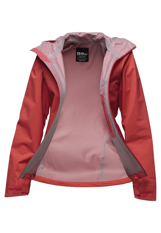 Jack Wolfskin Highest Peak 3l Regenjassen Dames Rood | 79016930
