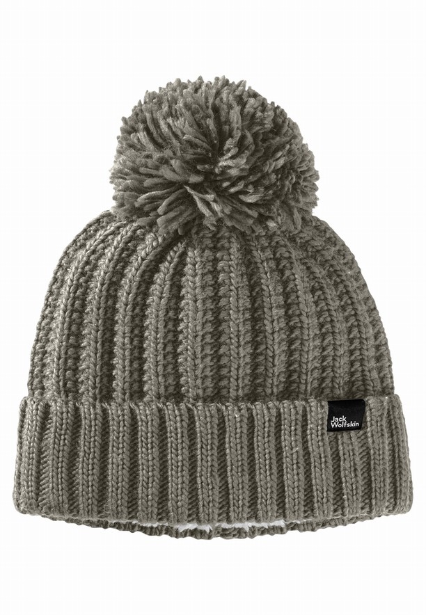 Jack Wolfskin Highloft Knit W Muts Heren Khaki | 47562003