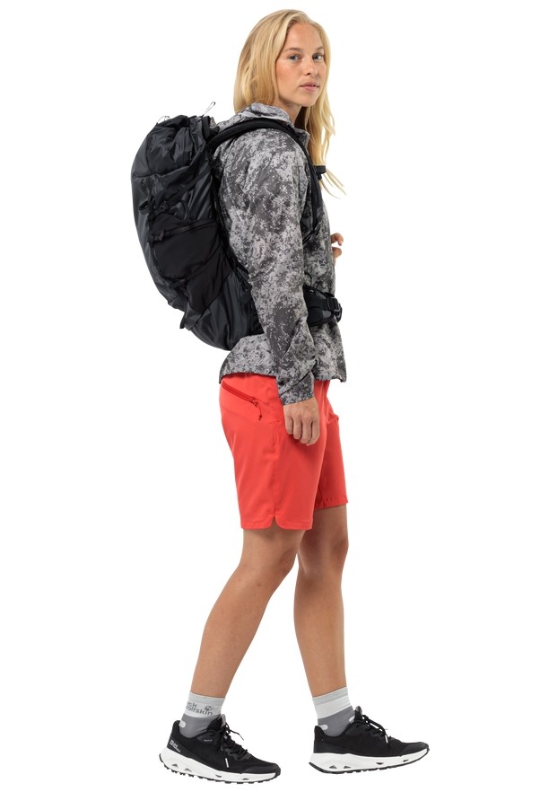 Jack Wolfskin Hiking Alpine Korte Broek Dames Rood | 21681504