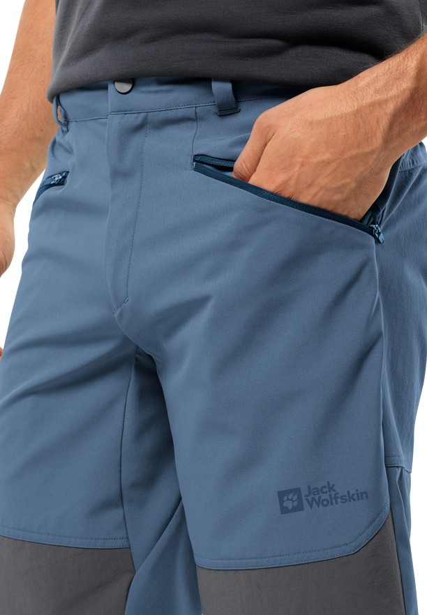 Jack Wolfskin Hiking Alpine Korte Broek Heren Blauw | 80930032