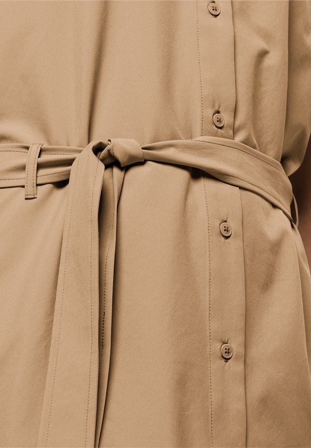 Jack Wolfskin Holiday Midi Jurk Dames Khaki | 47205801