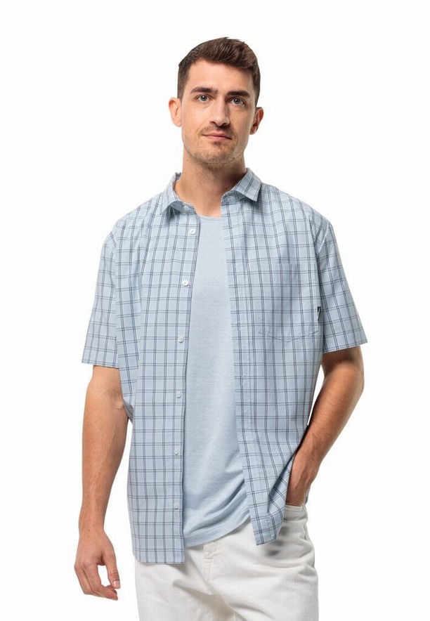 Jack Wolfskin Hot Springs Overhemd Heren Blauw | 53439466