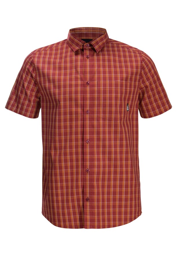 Jack Wolfskin Hot Springs Overhemd Heren Rood | 43741224