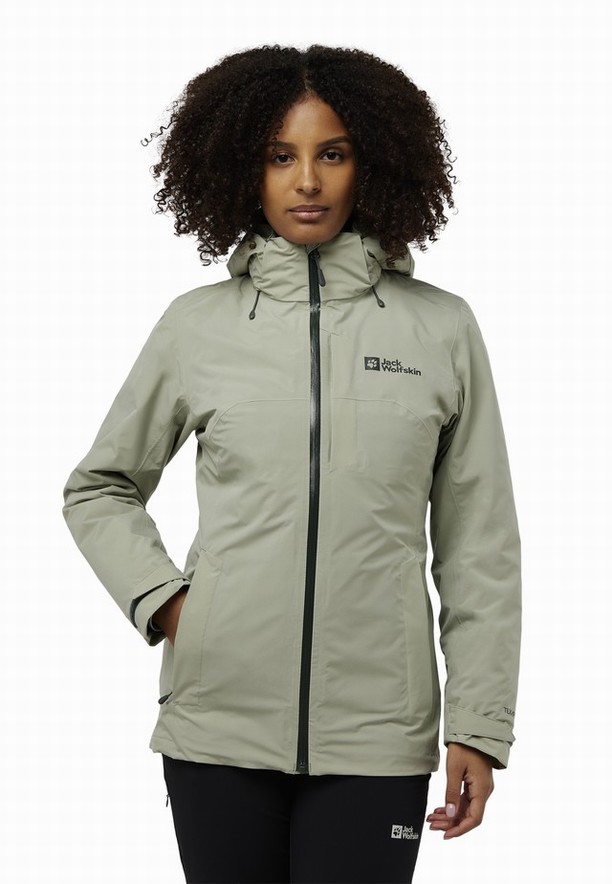 Jack Wolfskin Hunberg 3in1 Jassen Dames Grijs | 31494392