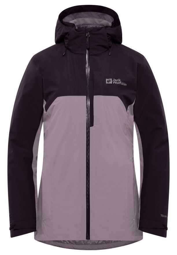Jack Wolfskin Hunberg 3in1 Jassen Dames Paars | 20500014