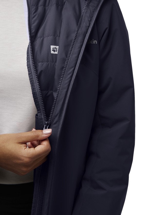 Jack Wolfskin Hunberg 3in1 Jassen Dames Donkerblauw | 82121086
