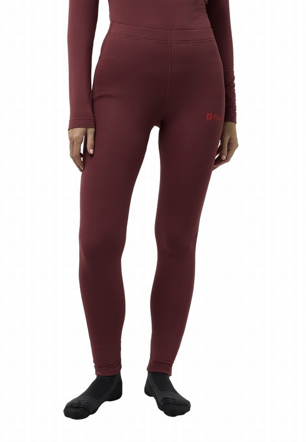 Jack Wolfskin Infinite Warm Hardloopbroek Dames Rood | 73748751