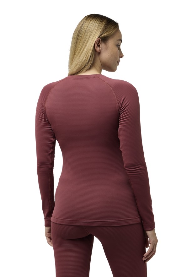 Jack Wolfskin Infinite Warm Ls T-shirts Dames Rood | 45023359